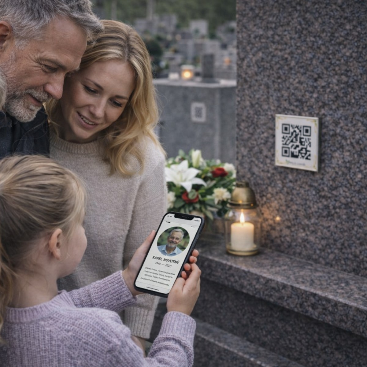QR kód na hrob – digitální vzpomínka přímo na náhrobku